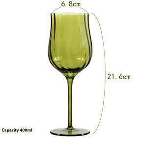 Verre à vin VidaXL FLEURY, transparent et élégant, avec une forme classique pour servir le vin dans un style sophistiqué.