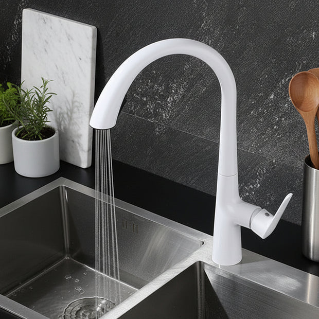 Concealed Pull-out Faucet With Copper Body In Outlet Trough - HAUSSLYON