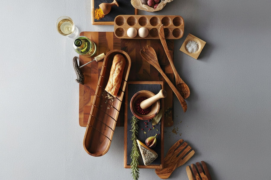 Palette d'œufs VidaXL pour la cuisine, en bois naturel, avec plusieurs compartiments pour organiser les œufs.