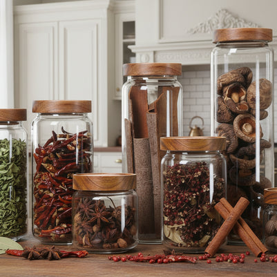 Glass Storage Bottles - HAUSSLYON