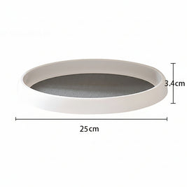 Support rotatif de cuisine VidaXL Sherbrooke avec plateau tournant en acier inoxydable, idéal pour la cuisine.