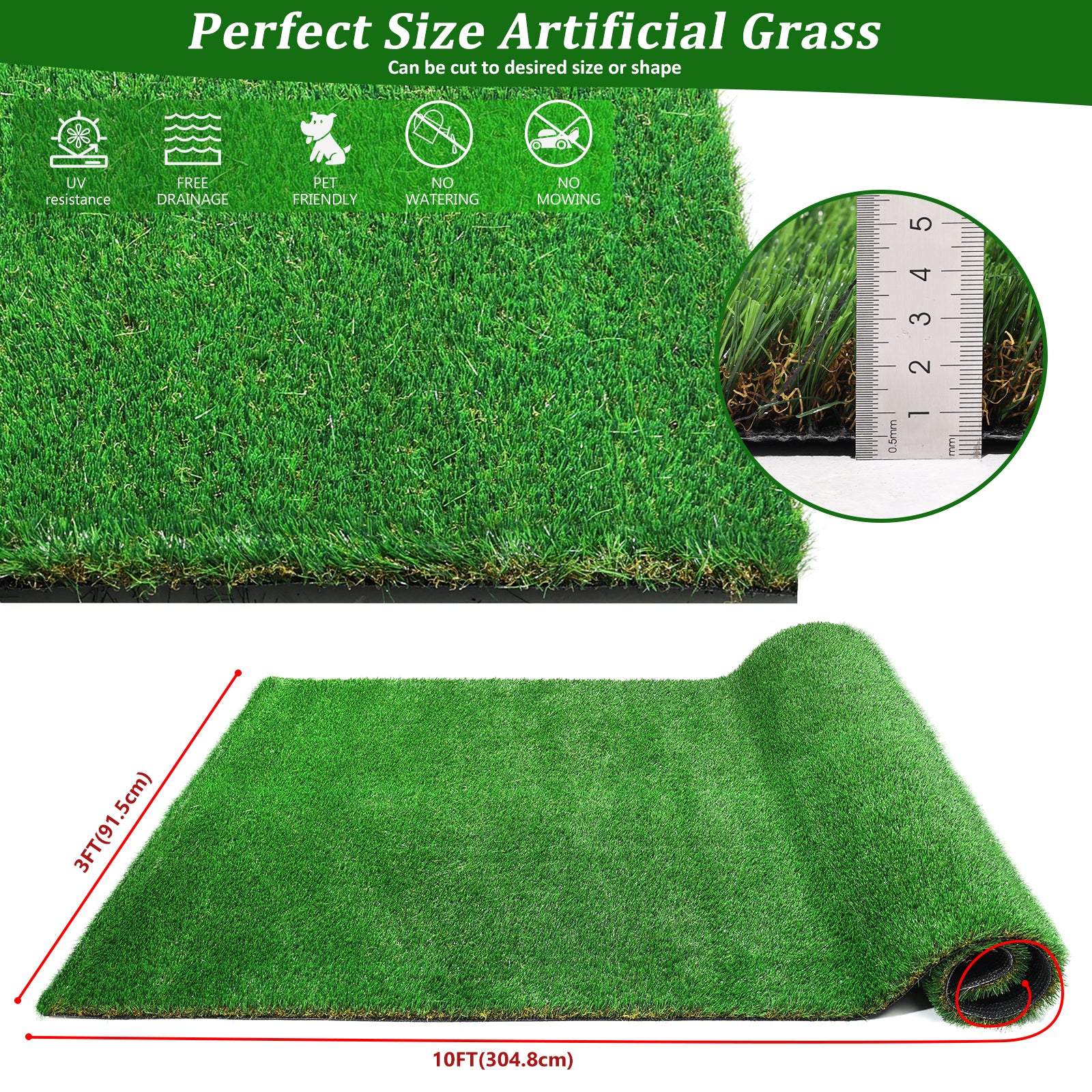 TAPIS D'EXTERIEUR STYLE GAZON - - HAUSSLYON