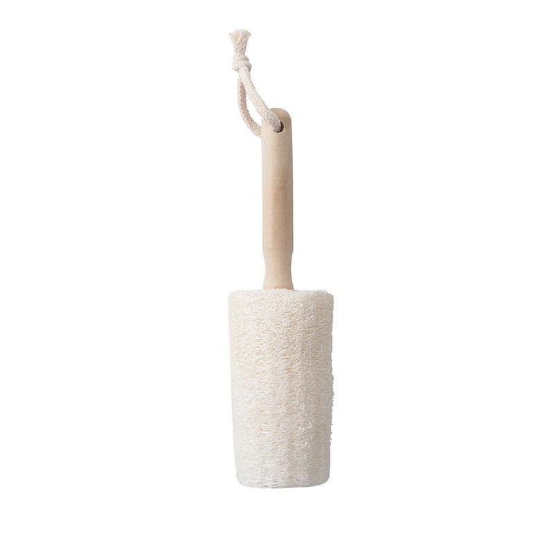 Natural Loofah Bottle Cup Brush Wooden Handle - HAUSSLYON