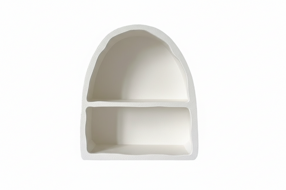 Étagère d'alcôve VidaXL, accessoire décoratif en bois avec compartiments pour la décoration intérieure.