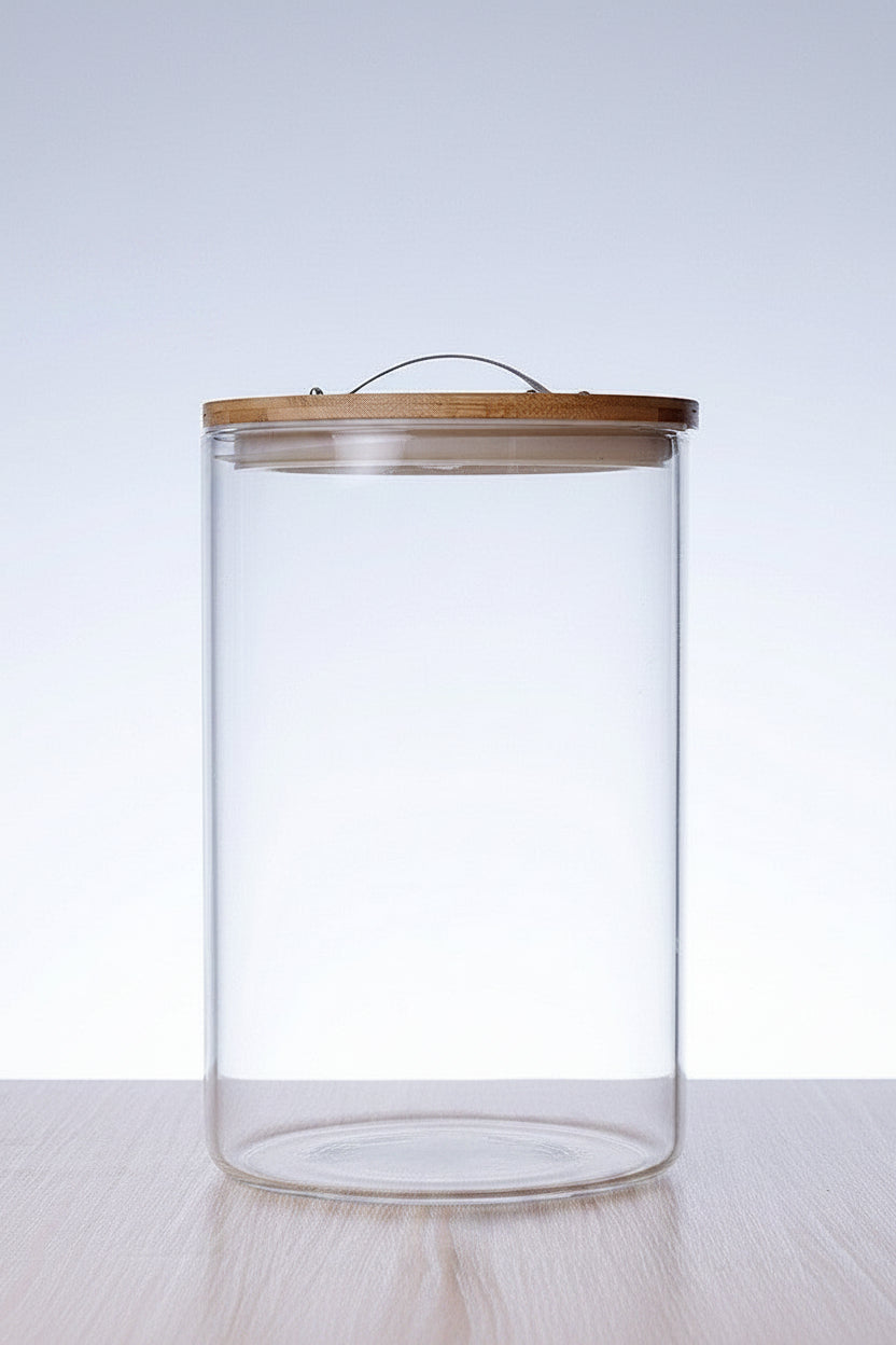 High Borosilicate Glass Measuring Rice Bucket Large Moisture-proof Insect-proof - HAUSSLYON