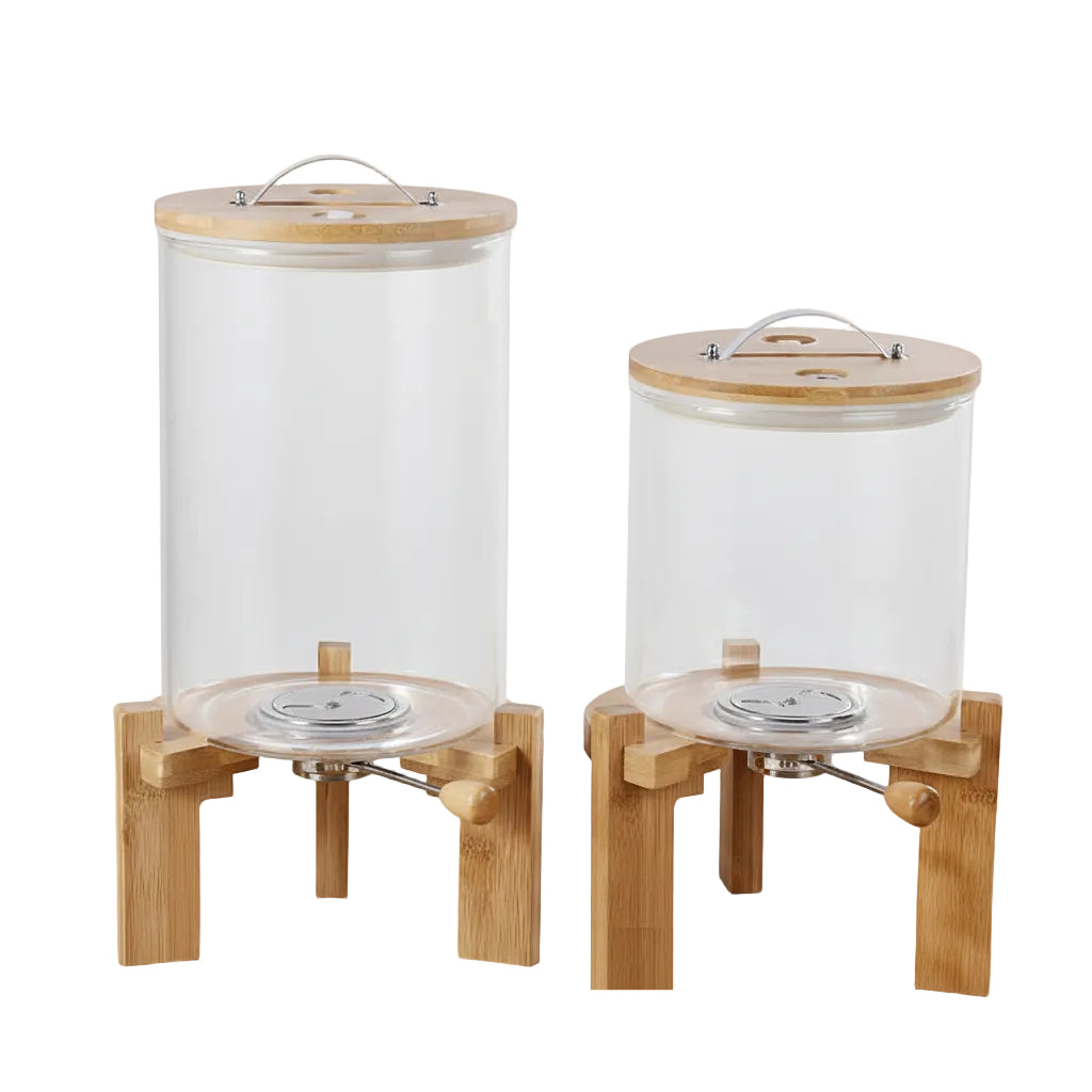 High Borosilicate Glass Measuring Rice Bucket Large Moisture-proof Insect-proof - HAUSSLYON