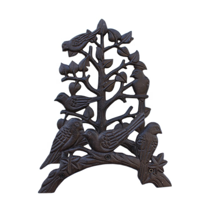 Cast Iron Wrought Iron Pipe Rack Wall Decoration - HAUSSLYON