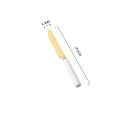 Ensemble de couverts Danglars VidaXL, comprenant fourchette, couteau et cuillère en acier inoxydable pour repas quotidiens.