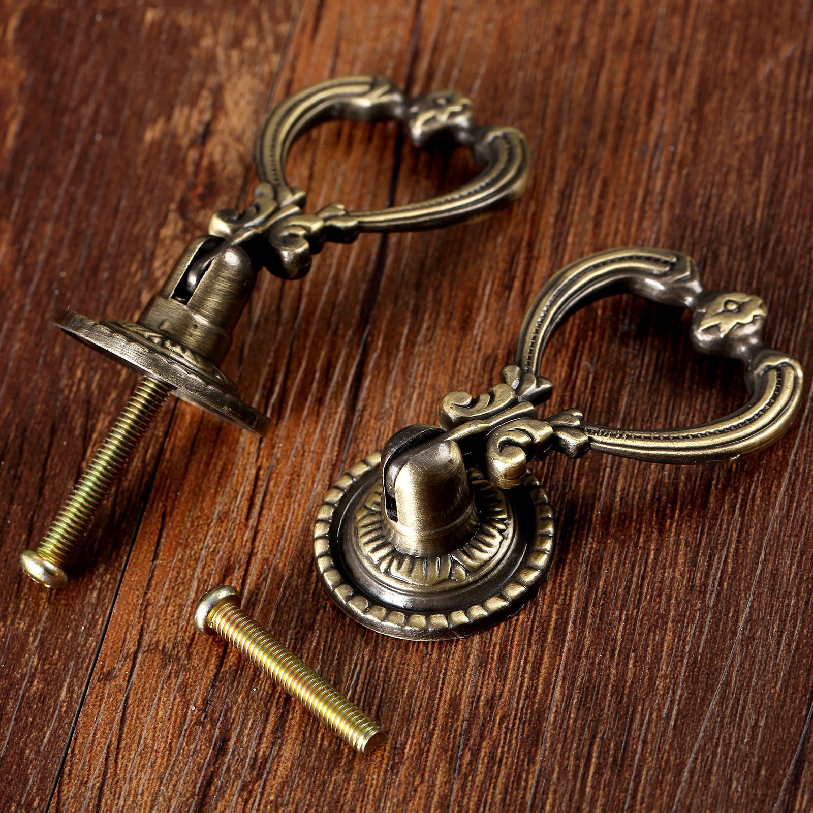 Popular zinc alloy antique cabinet door drawer handle - HAUSSLYON