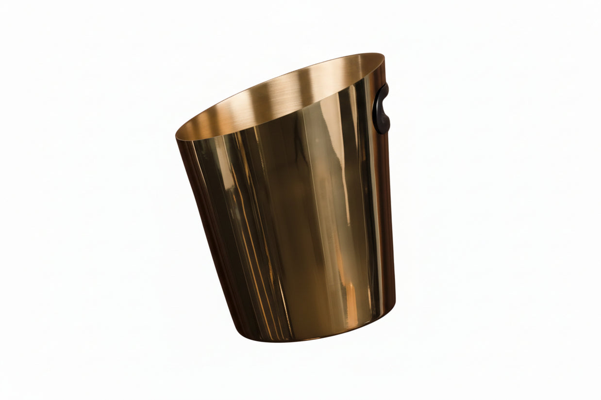 Inclined Stainless Steel Ice Bucket Ice Bucket Household Beer Bucket - HAUSSLYON
