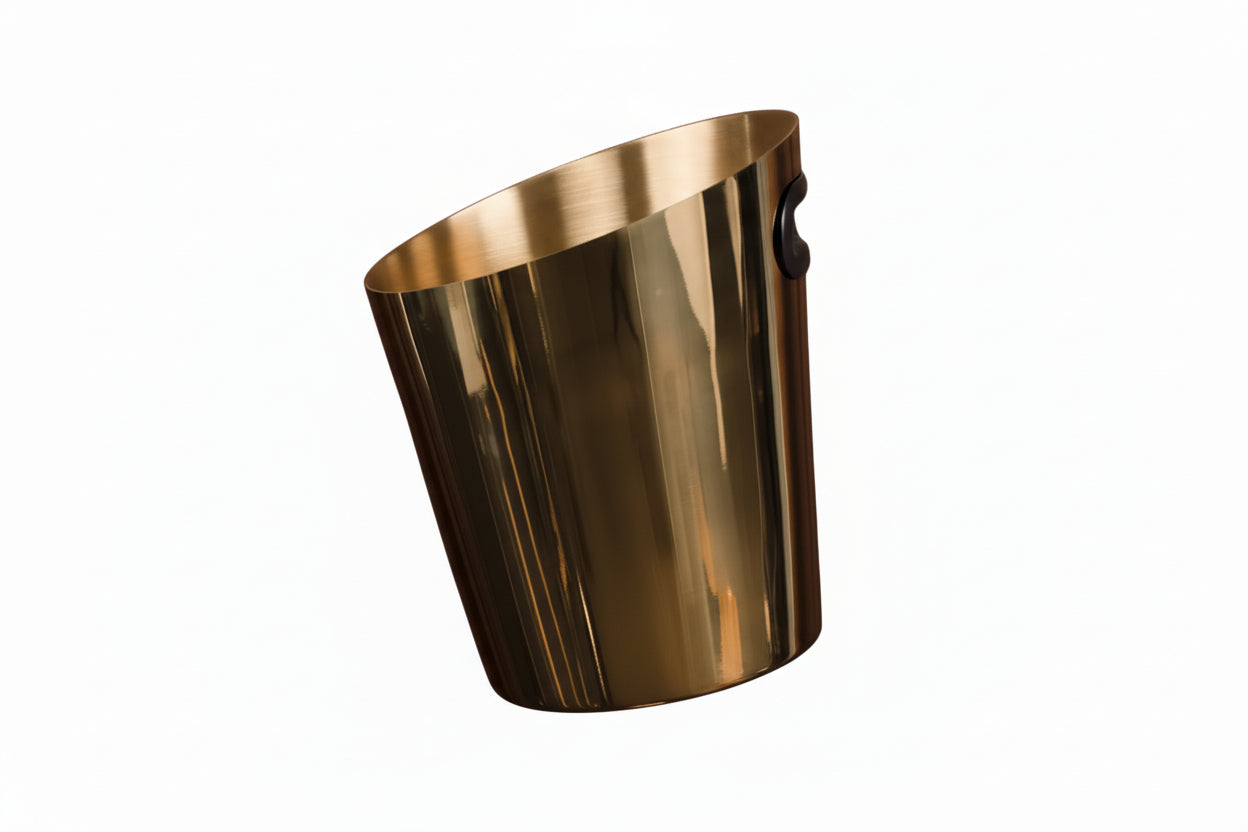 Inclined Stainless Steel Ice Bucket Ice Bucket Household Beer Bucket - HAUSSLYON