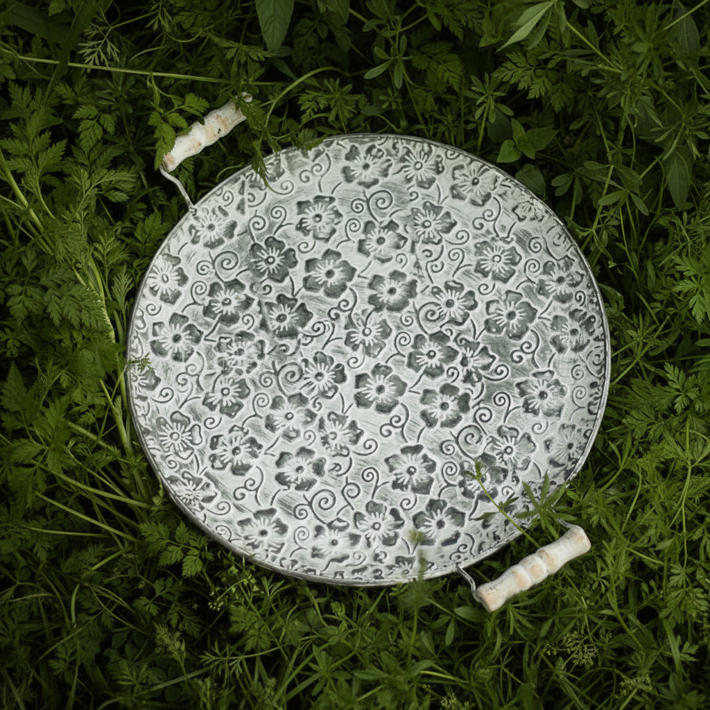 Round wrought iron belt storage tray - HAUSSLYON