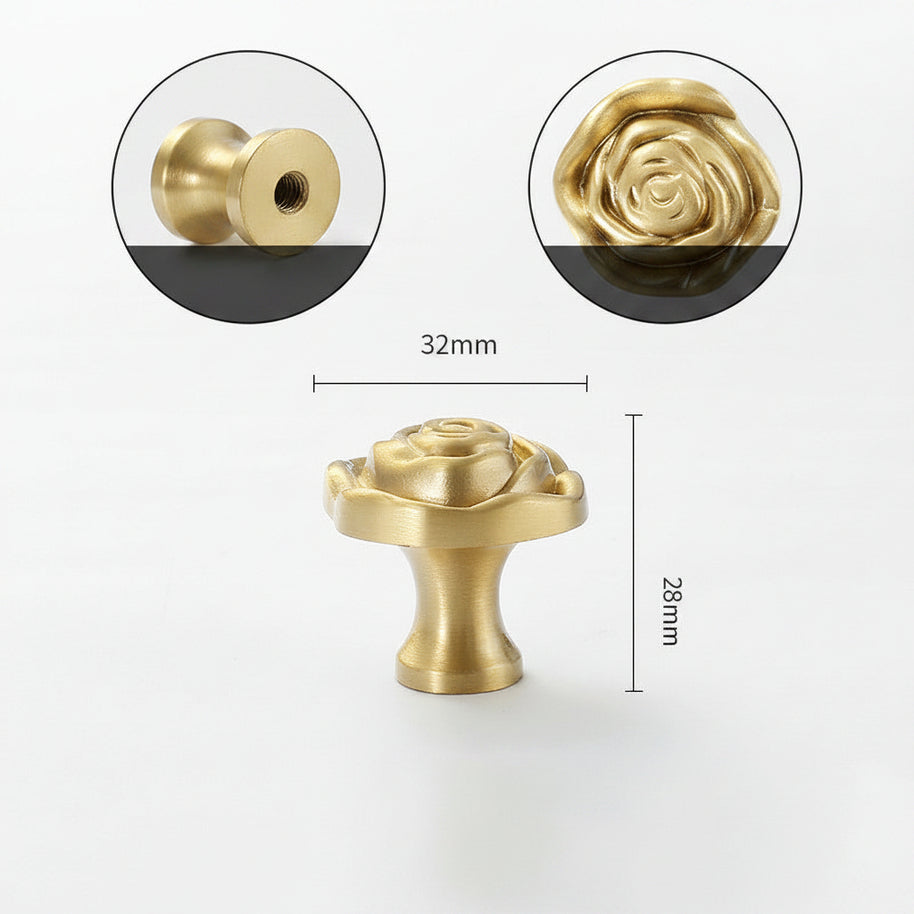 Boutons VidaXL Fleury II, petits boutons en céramique blancs avec motifs floraux, pour décoration ou couture.