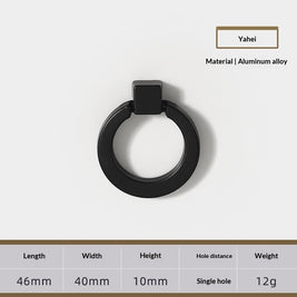 European-style Minimalist Vintage Single-hole Pull Ring Handle - HAUSSLYON