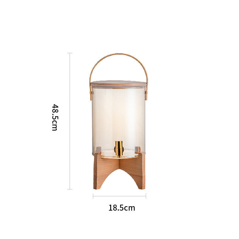 Distributeur de boisson en bois de wenge par PREMIUM GOODS, élégant et robuste, avec un design moderne et une finition lisse.