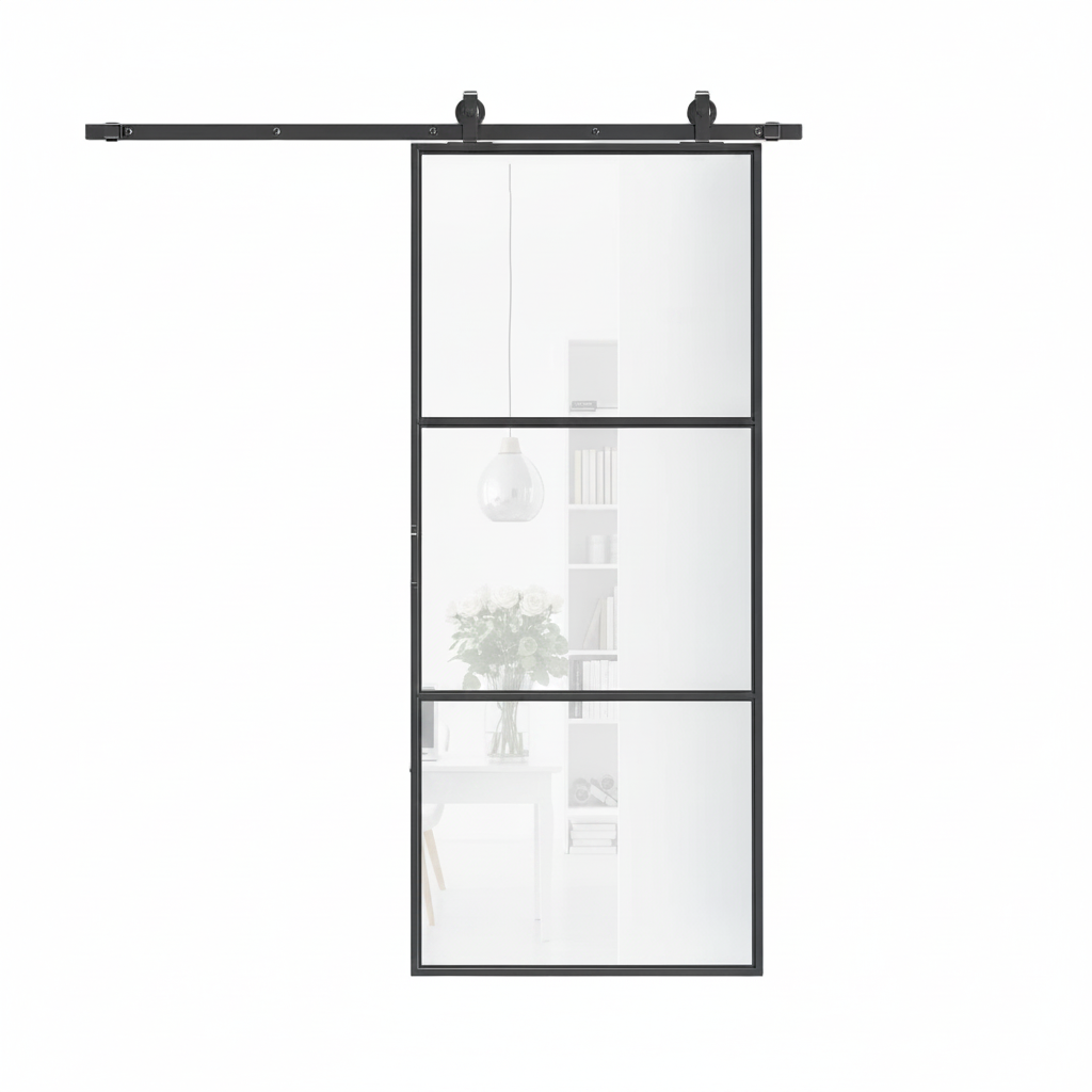 PORTE COULISSANTE EN VERRE - MIRABEL - HAUSSLYON