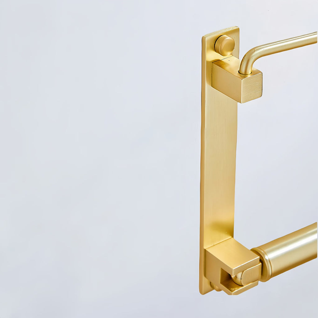 Foldable, Rotating Brushed Brass Invisible Clothes Drying Rack - HAUSSLYON