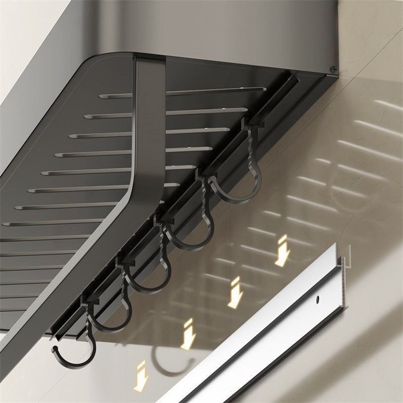 Punch-free Bathroom Storage Rack Bathroom Wall-mounted Storage Rack - HAUSSLYON