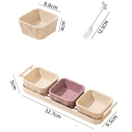 Assiette de service VidaXL Northfolk en vaisselle, design élégant en céramique avec motif traditionnel, vue de face.
