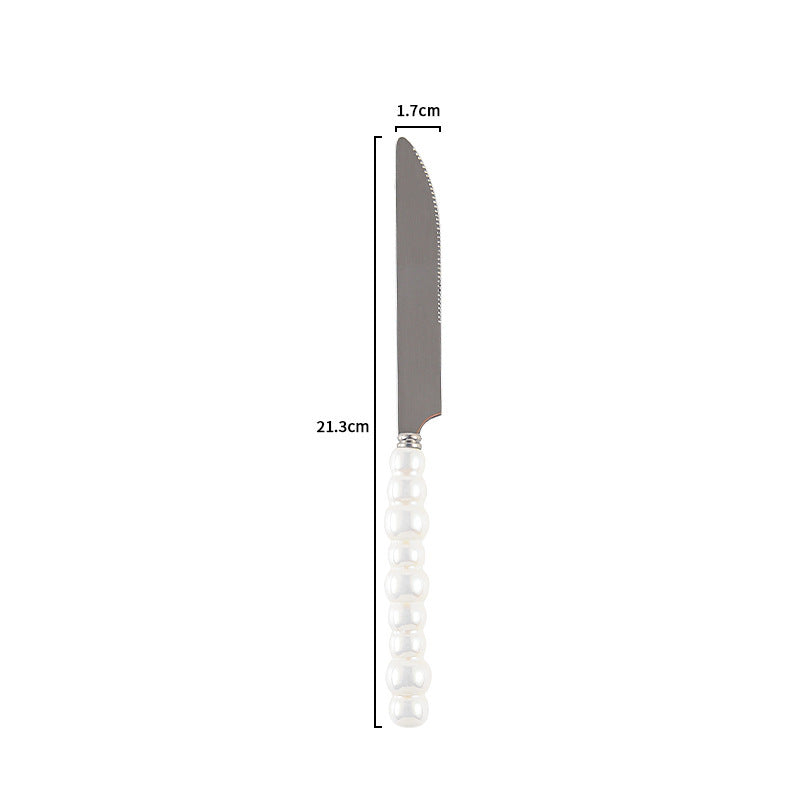 Couverts VidaXL Athenes en acier inoxydable, fourchette, couteau et cuillère, présentation élégante sur une table.