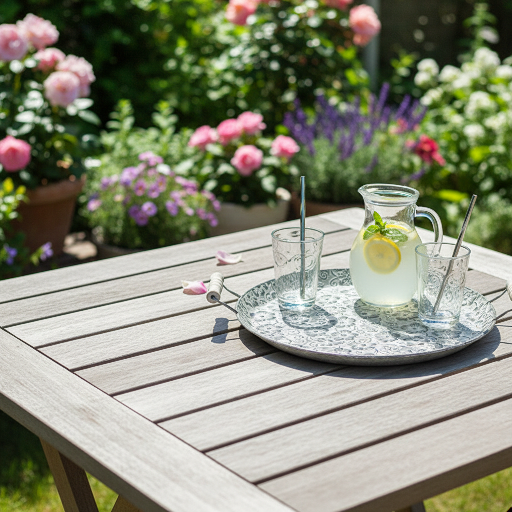 PLATEAU DECORATIF DE SERVICE  POUR L EXTERIEUR - AIX