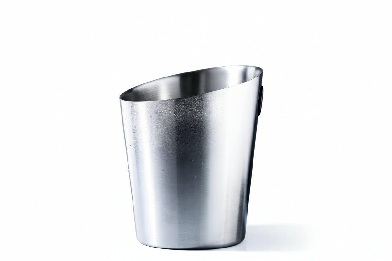 Inclined Stainless Steel Ice Bucket Ice Bucket Household Beer Bucket - HAUSSLYON