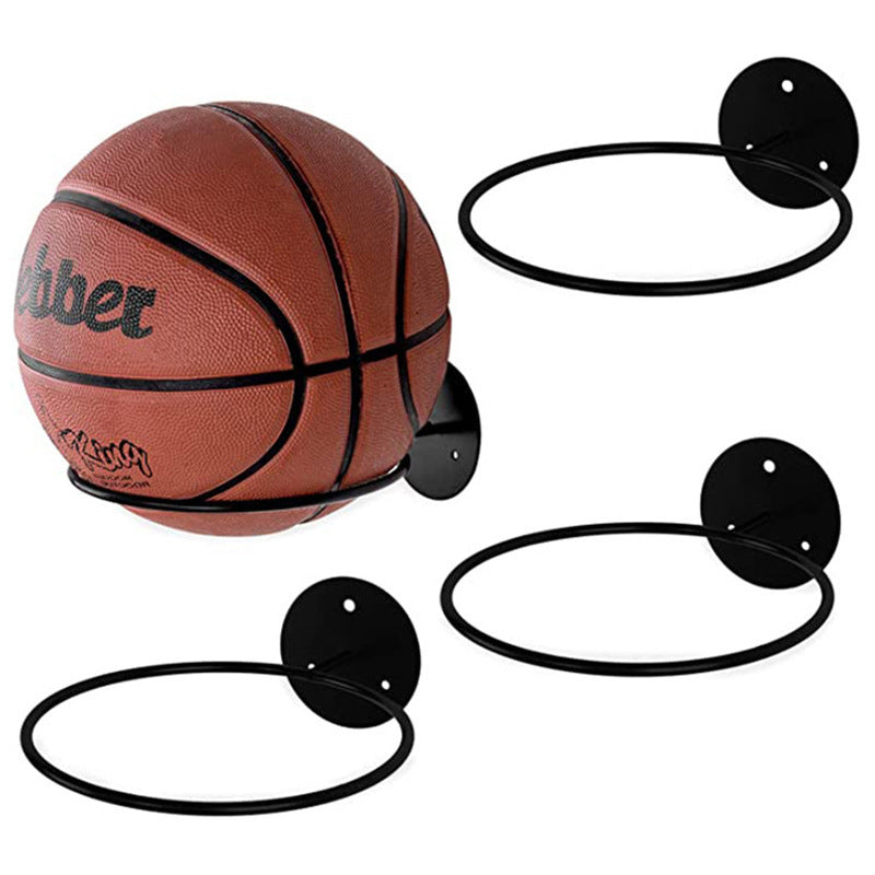 Wall-mounted Basketball Storage Rack Frame Holder Household - HAUSSLYON