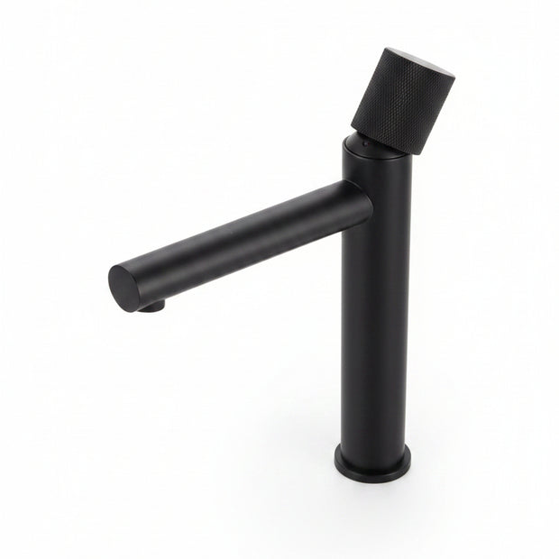 Robinet de salle de bain VidaXL Harlem, moderne, en métal chromé, avec poignées pour réglage de la température et du débit d'eau.