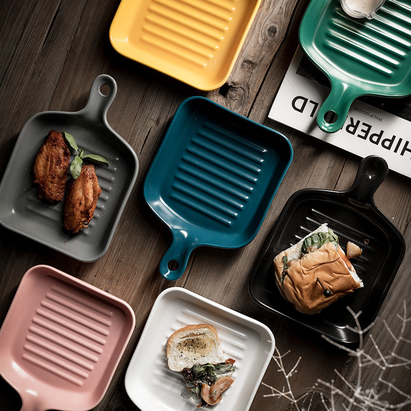 Assiettes Koki en porcelaine VidaXL, design élégant, couleurs vives, parfaites pour la cuisine ou la décoration de table.