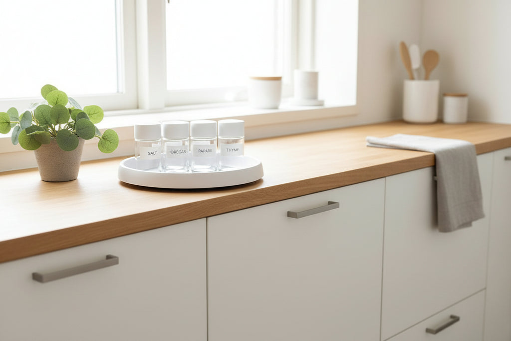 Rotating corner stand condiment - HAUSSLYON