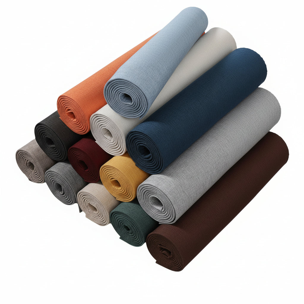 Self-adhesive Wall Covering Thickened Linen Texture Bedroom Headboard Wallpaper - HAUSSLYON