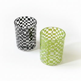 Verre Chester VidaXL, design élégant en verre transparent avec motifs modernes, idéal pour la décoration intérieure.