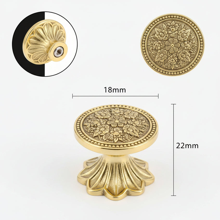 Boutons Fleury II de VidaXL, boutons en bois naturel avec finition lisse, disposés en rangée sur un fond neutre.