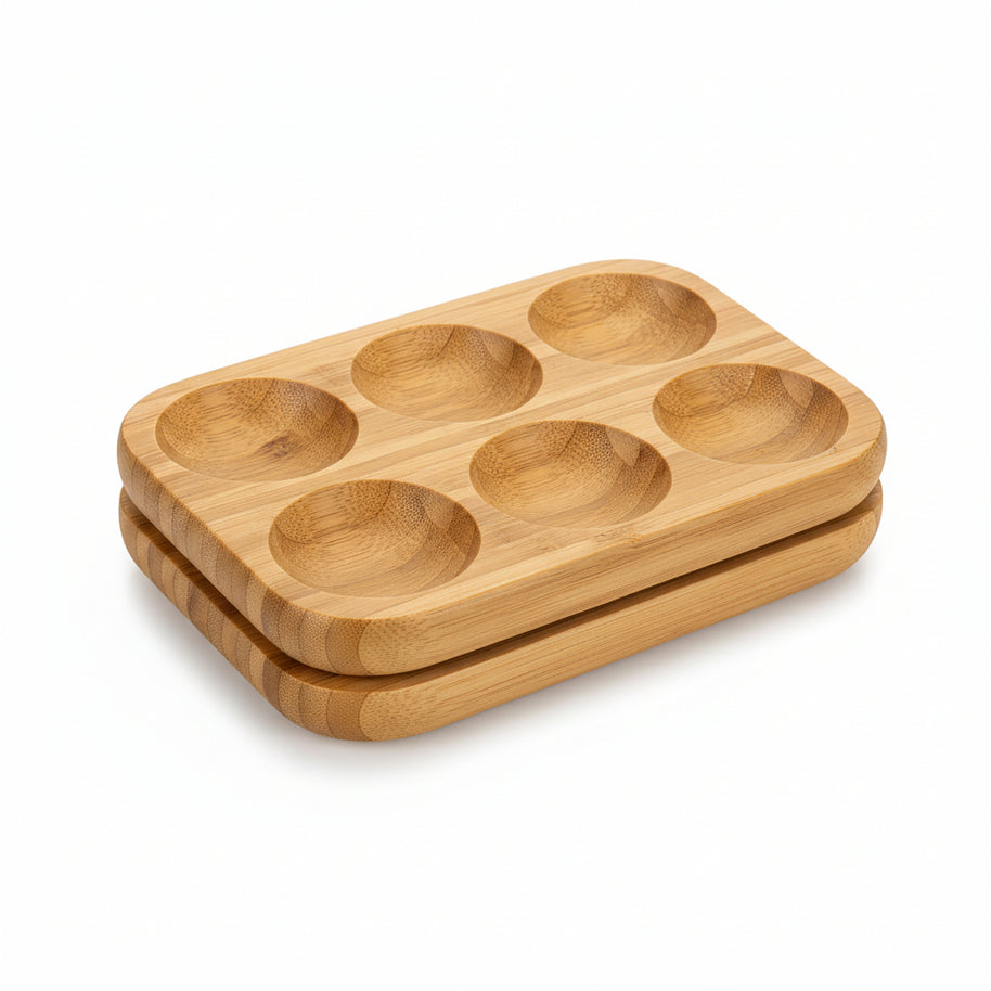 Palette d'œufs VidaXL en wenge, finition élégante, avec plusieurs compartiments pour organiser les œufs.
