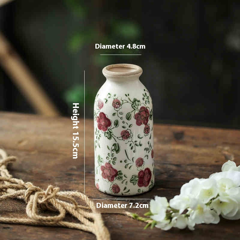Simple Style Ceramic Vase Retro - HAUSSLYON
