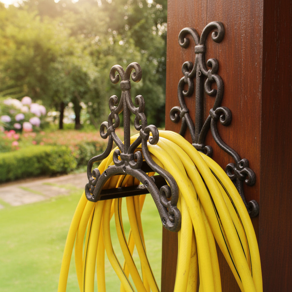 European Style Retro Cast Iron Water Pipe Rack Home Wall Decoration - HAUSSLYON