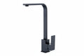 Black paint seven-character square kitchen faucet - HAUSSLYON