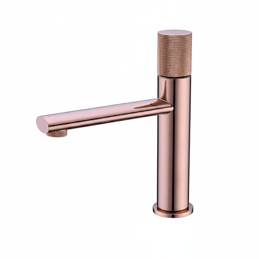 Robinet de salle de bain VidaXL Harlem en finition moderne, avec poignée et bec en chrome brillant.