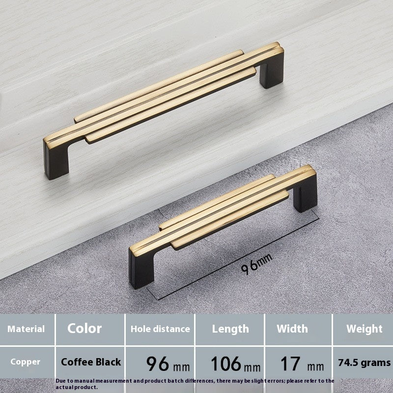 Furniture Wardrobe Drawer Cabinet Brass Handle - HAUSSLYON