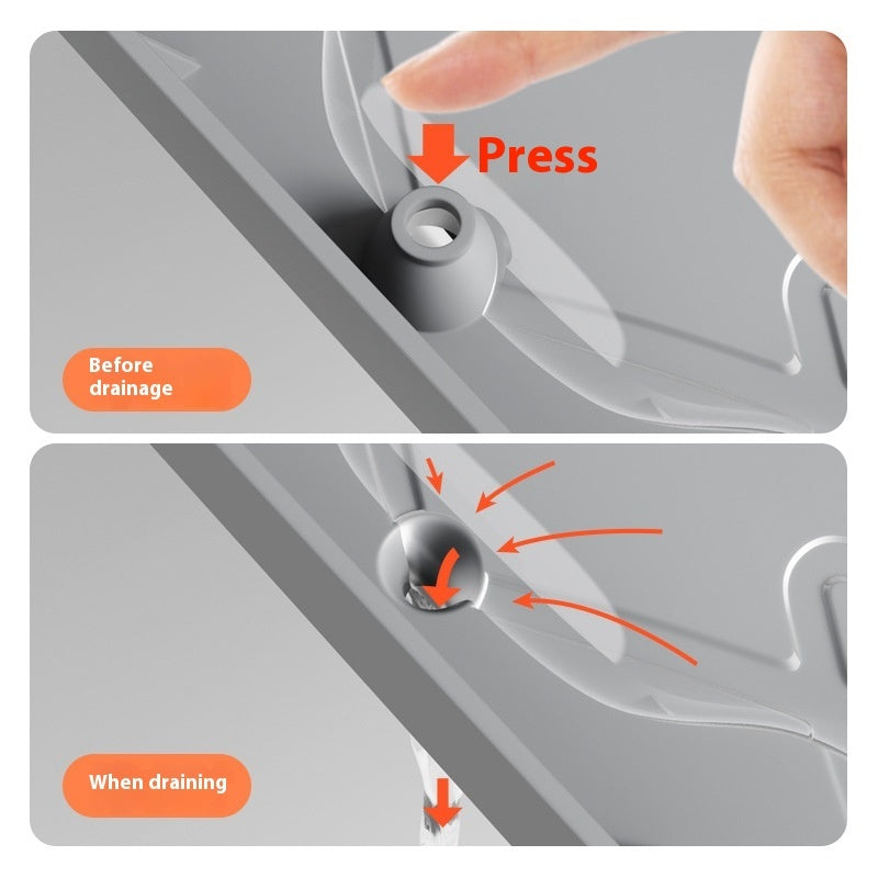 Sink Mat Cabinet Pad Silicone Stain-resistant Waterproof Cabinet Protective Pad Bathroom Cabinet Tray - HAUSSLYON