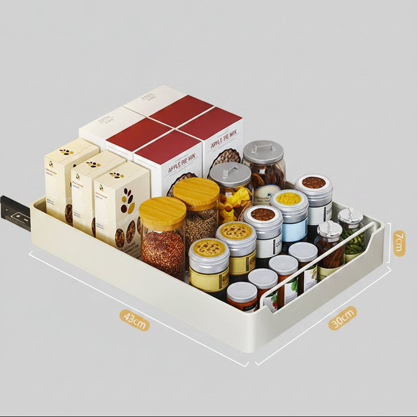 Étagère de rangement coulissante VidaXL pour armoire de cuisine, avec plusieurs niveaux en métal pour organisation efficace