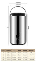 Stainless Steel Double-layer Thickened Large Capacity Insulation Bucket - HAUSSLYON