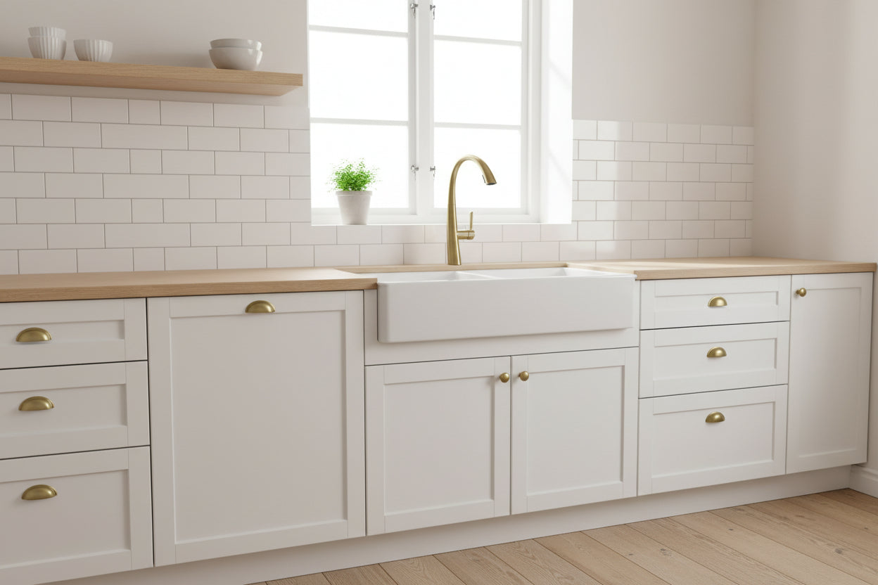 Single Handle Stainless Steel Pull Out Kitchen Faucet - HAUSSLYON