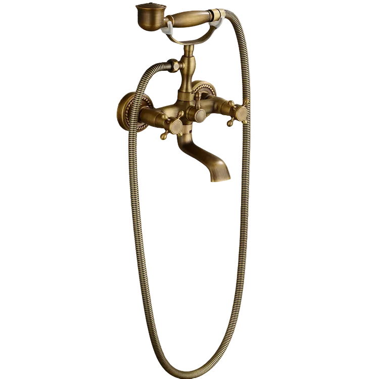 Robinet de baignoire VidaXL Orleans en laiton avec manche ergonomique et finition chromée pour salle de bain élégante.