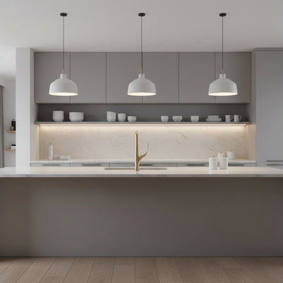 Robinet de cuisine Renfan Long Fleury, robinetterie en acier inoxydable avec bec flexible et poignée ergonomique.