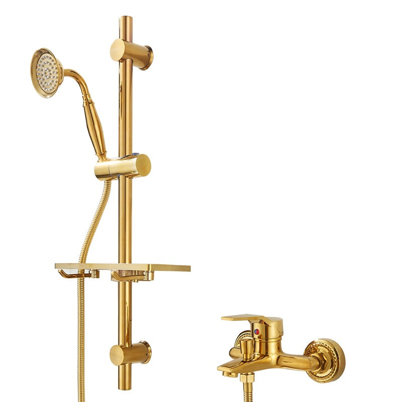 Robinet de baignoire VidaXL Venise en laiton avec poignée chromée et bec extensible, installation murale.