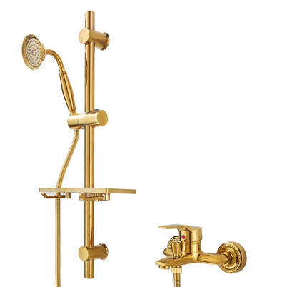 Robinet de baignoire VidaXL Venise en laiton avec poignée chromée et bec extensible, installation murale.