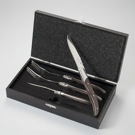 Western Tableware Rosewood Wooden Handle Knife And Fork - HAUSSLYON