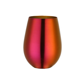 Verre en acier inoxydable Hauslyon Hanam, design élégant et durable, vue de face avec reflet brillant.
