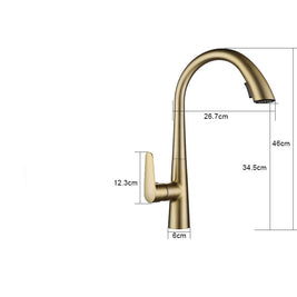 Concealed Pull-out Faucet With Copper Body In Outlet Trough - HAUSSLYON